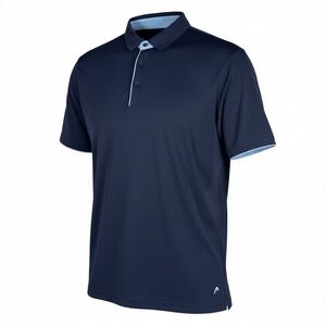 HEAD Golf Men's Filippo Polo Shirt Dress Blues Airy‎ Blue Performance Size M NWT